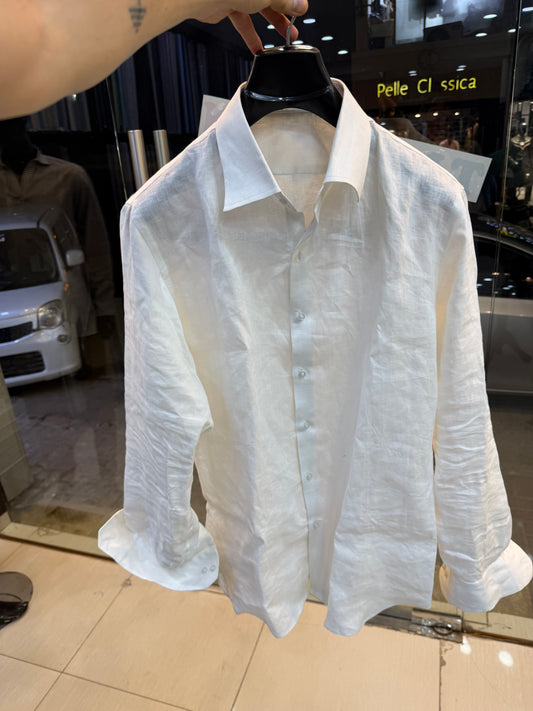 Off-White — Unisex Linen Shirt