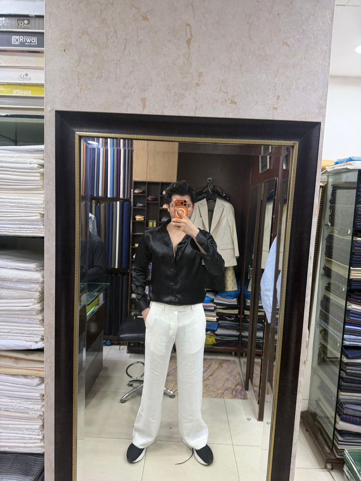 Black Silk Shirt