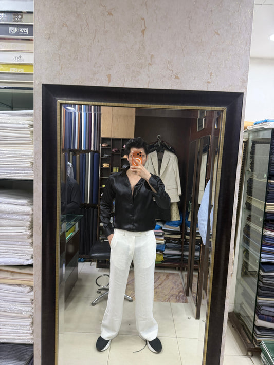 Black Silk Shirt