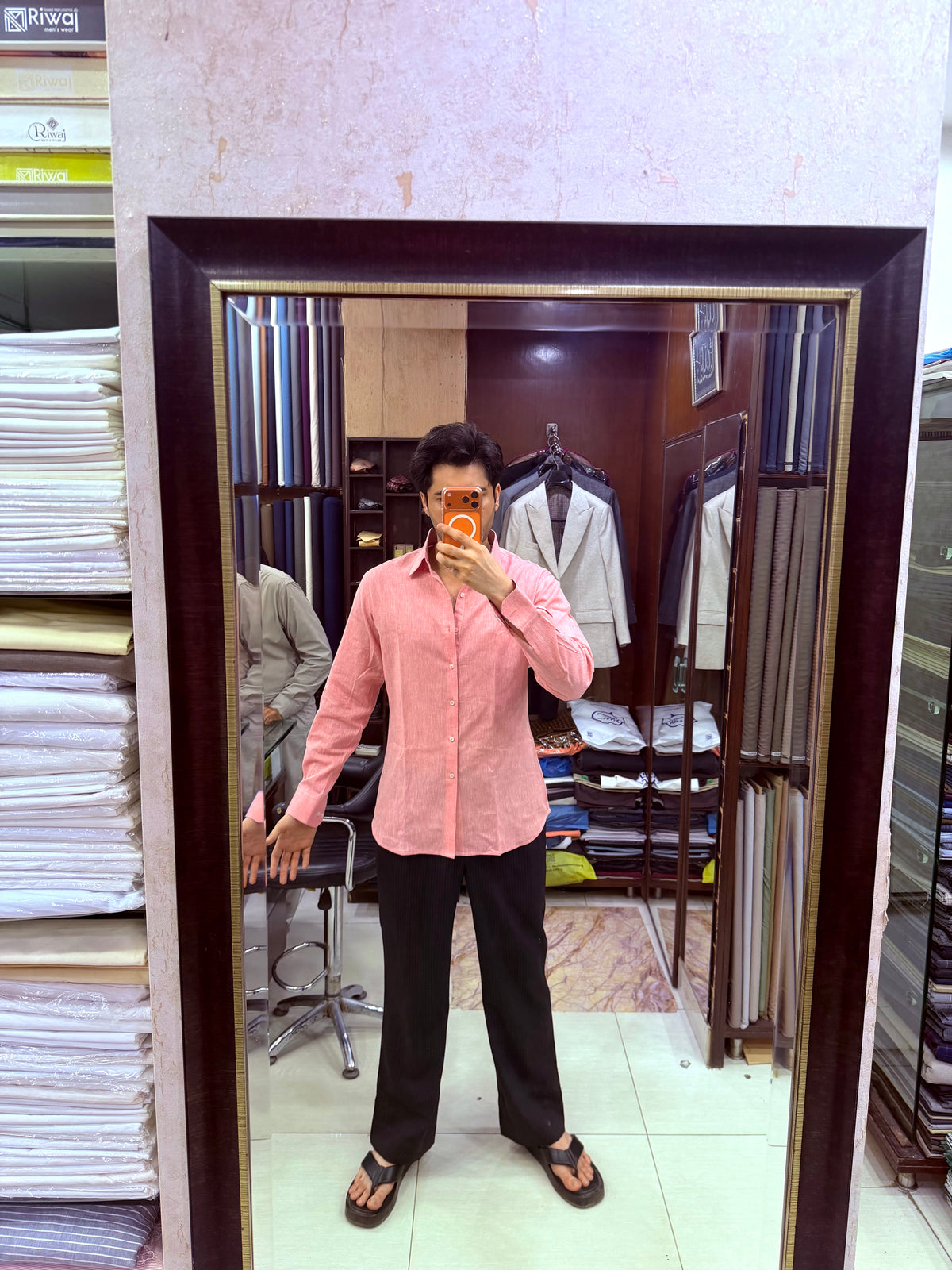 Blush Pink — Unisex Linen Shirt