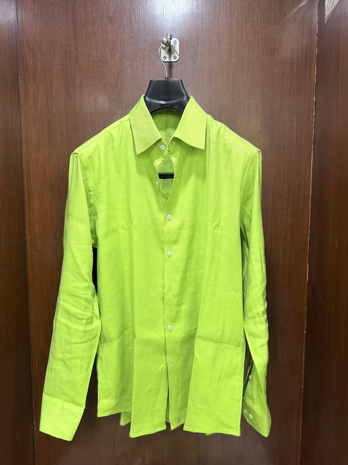 Lime Green — Unisex Linen Shirt